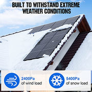 ECO-WORTHY 100W 12 Volt Solar Panel Monocrystalline 100 Watt Solar Module for Battery Charging - C & M Navigation Systems