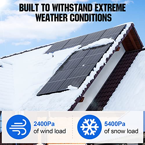 ECO-WORTHY 100W 12 Volt Solar Panel Monocrystalline 100 Watt Solar Module for Battery Charging - C & M Navigation Systems