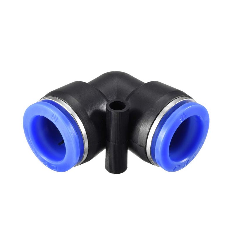 sourcing map Plastic Elbow Push to Connect Tube Fitting 12mm Tube OD Pneumatic Air Push Fit Lock Fitting Blue 5pcs - C & M Navigation Systems