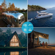 Renogy 100W Solar Panel 12 Volt High-Efficiency Monocrystalline Module PV Power for Motorhome, Boat, Caravan, Campervan and Off-Grid Applications - C & M Navigation Systems