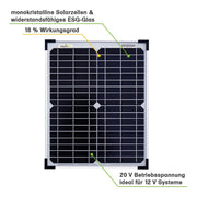 Offgridtec 50 Watt Solar Panel/Solar Panel/Solar Panel 12 V 3/001260 - C & M Navigation Systems