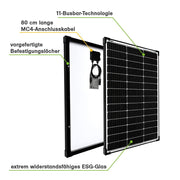 Offgridtec 50 Watt Solar Panel/Solar Panel/Solar Panel 12 V 3/001260 - C & M Navigation Systems