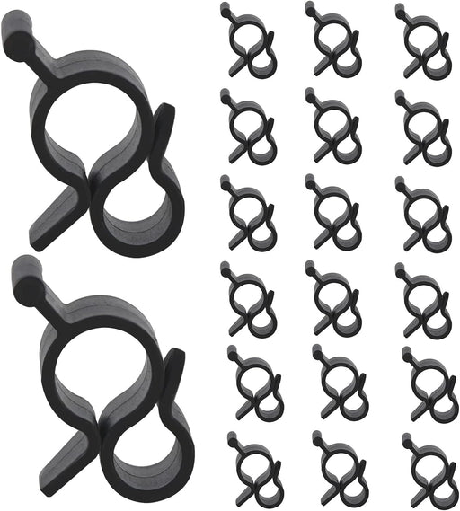 JKDHJK 20 Pcs RV Awning Hooks, Camping Awning Hooks Clips Curtain Rail Gutter Hangers for Hang LED Light Strip, Cables, String Lights, Outdoor Camping RV Accessories - C & M Navigation Systems