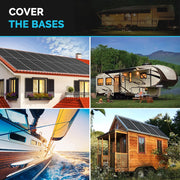 Renogy 100W Solar Panel 12 Volt High-Efficiency Monocrystalline Module PV Power for Motorhome, Boat, Caravan, Campervan and Off-Grid Applications - C & M Navigation Systems