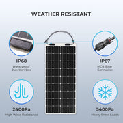 Renogy 200W Flexible Solar Panel, 12V Lightweight Monocrystalline Solar Panel for Motorhome, Caravan, Camper, Boats, Roofs, Uneven Surfaces, Off-grid System - C & M Navigation Systems