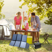 60W 19.8V Foldable Solar Panel Kit,Monocrystalline Solar Cell Solar Charger with USB Outputs and 4-in-1 Connector for Smartphones, Tablets, Laptops, and Power Stations - C & M Navigation Systems