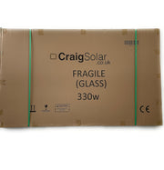 330w Solar Panel 21.2% High Efficiency Monocrystalline (166x100cm) CraigSolar.co.uk - C & M Navigation Systems