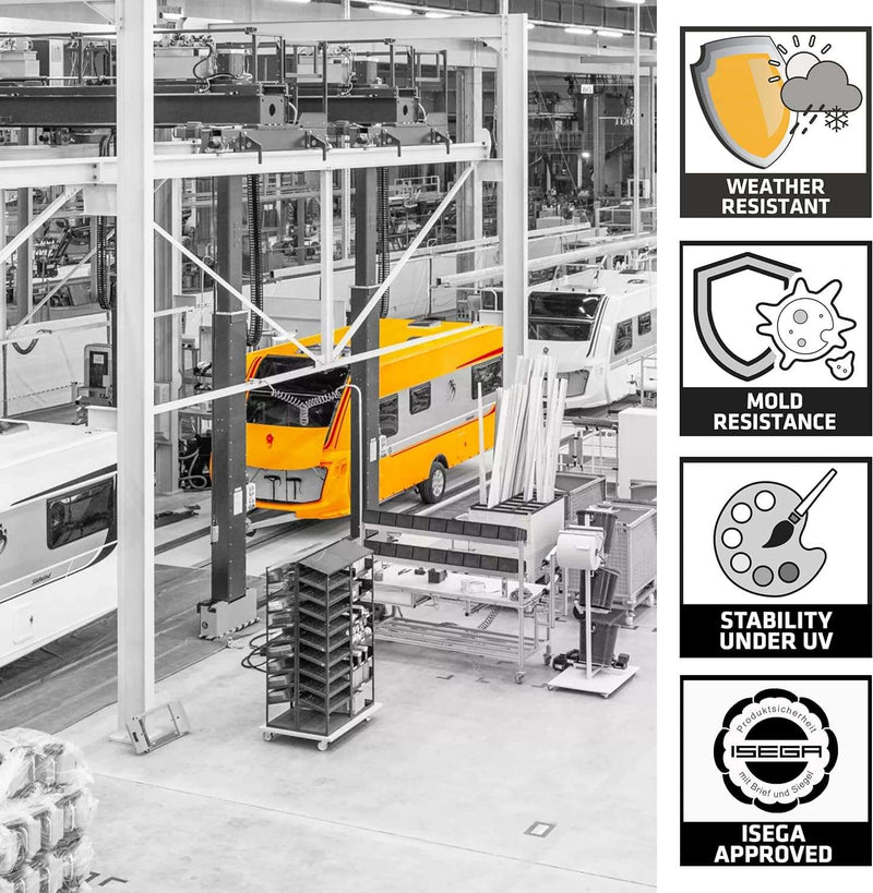 Sikaflex 522 Caravan and Motor Home Adhesive Sealant Cartridge, White, 300 ml (new version)