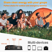 120W Portable Solar Panel Kit with Stand Foldable Solar Panel Charger for Jackery Power Station, 8mm Goal Zero Yeti Power Station, Suaoki Portable Generator, Phones, Laptop, with QC 3.0 USB DC Ports - C & M Navigation Systems