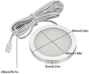 LED Lights Campervan, Motorhome Interior Light - 6 x 12V Interior LED Spot Light Kit with Remote Dimming, for Camper Van Motorhome, Warm Light - C & M Navigation Systems