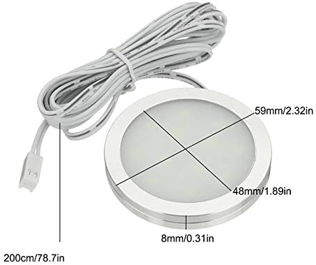 LED Lights Campervan, Motorhome Interior Light - 6 x 12V Interior LED Spot Light Kit with Remote Dimming, for Camper Van Motorhome, Warm Light - C & M Navigation Systems
