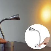 LED Reading Light, DC 12V Reading Lamp with USB, Bedside RV Spot Lamp, 2Pcs Touch Dimmable Switch Flexible Gooseneck Wall Lamp for Boat, Motorhome, Camper Caravan Van Interior Lighting (Silver) - C & M Navigation Systems