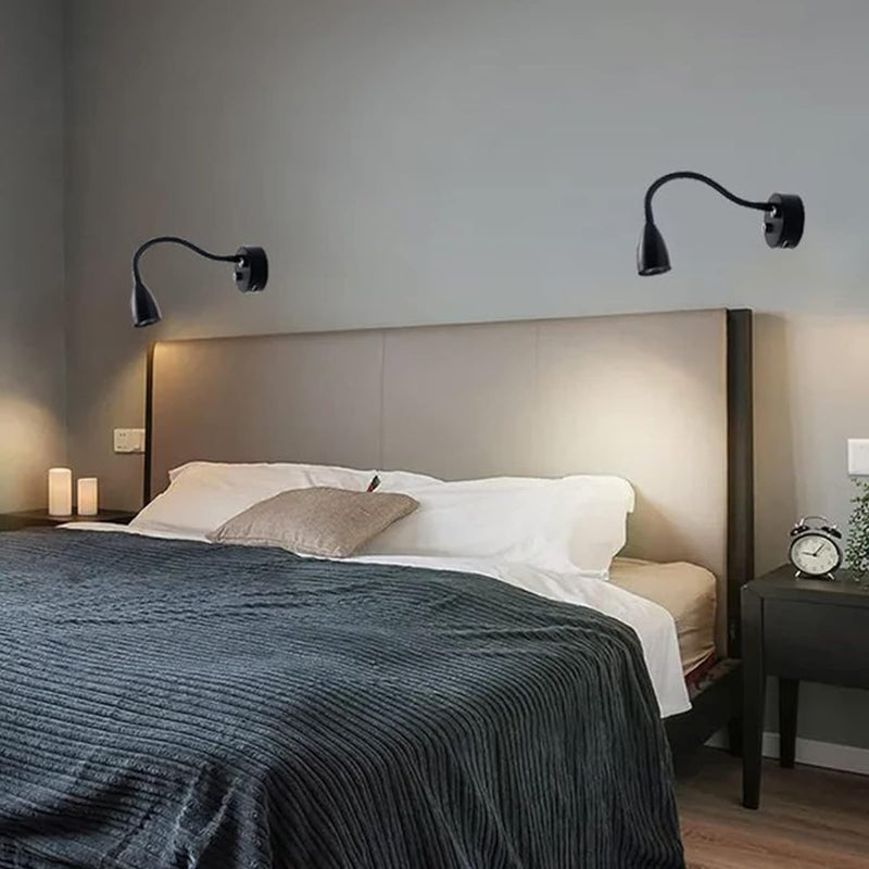 LED Reading Light, DC 12V Reading Lamp with USB, Bedside RV Spot Lamp, 2Pcs Touch Dimmable Switch Flexible Gooseneck Wall Lamp for Boat, Motorhome, Camper Caravan Van Interior Lighting (Silver) - C & M Navigation Systems