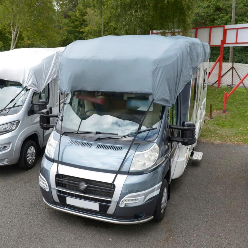 UK Custom Covers MTC913GREY Motorhome Top Roof Cover Waterproof Heavy Duty Grey - Sizes 5.7-8.5m (Select In Advert) - C & M Navigation Systems
