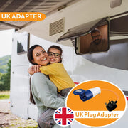 Xtremeauto 16amp to 13amp Adapter Caravan Hook Up Cable 240V 3 Pin UK Electric Hook Up For Camping, Caravan, Campervan Mains To UK Plugs - C & M Navigation Systems