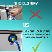 Rheinland Motorhome Water Filler Cap with Hose Connector - Campervan & Caravan Accessories UK - Built in Overpressure Valve For The Cold Water System - 55mm Inlet with Water Cap Diameter: 7.9cm - C & M Navigation Systems