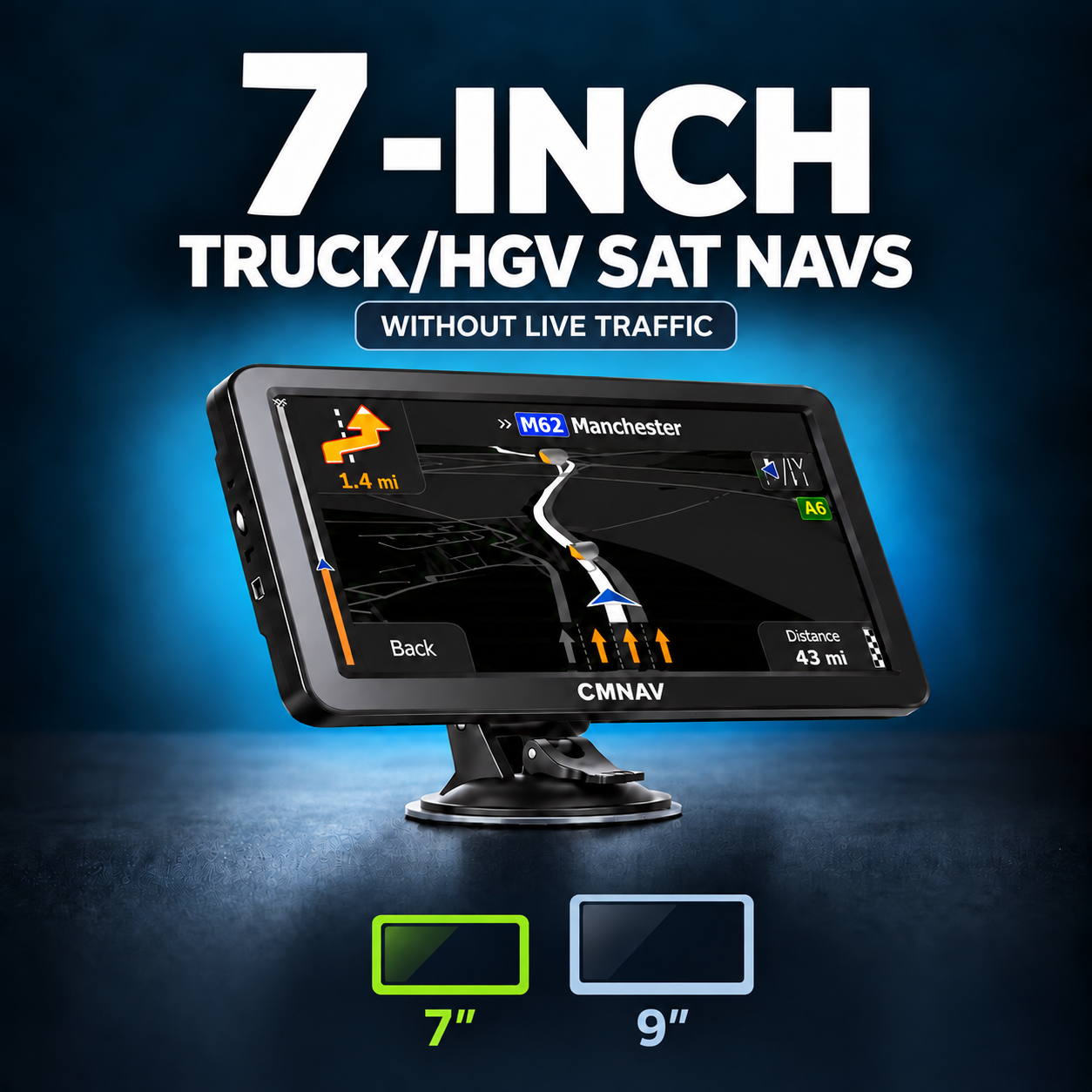 7-inch Truck/HGV Sat Navs without Live Traffic