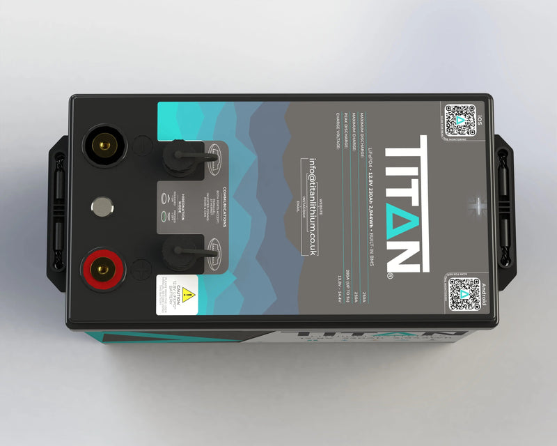 TITAN 230Ah 12V Lithium Leisure Battery – High-Capacity Power for Motorhome, Marine & Off-Grid - C & M Navigation Systems 