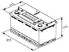 12V 105AH AUTOLITE LEISURE BATTERY FOR CARAVAN CAMPERVAN MOTORHOME DEEP CYCLE - C & M Navigation Systems 