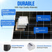 ECO-WORTHY 100W 12 Volt Solar Panel Monocrystalline 100 Watt Solar Module for Battery Charging - C & M Navigation Systems 