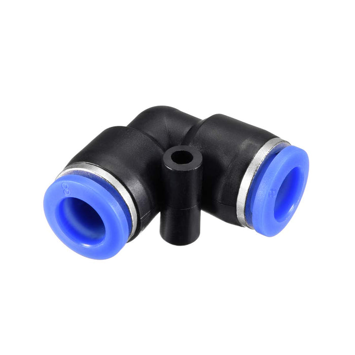 sourcing map Plastic Elbow Push to Connect Tube Fitting 12mm Tube OD Pneumatic Air Push Fit Lock Fitting Blue 5pcs - C & M Navigation Systems 