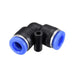 sourcing map Plastic Elbow Push to Connect Tube Fitting 12mm Tube OD Pneumatic Air Push Fit Lock Fitting Blue 5pcs - C & M Navigation Systems 