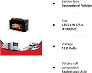 130AH 12V LEISURE BATTERY FOR CARAVAN CAMPERVAN MOTORHOME DEEP CYCLE - C & M Navigation Systems 