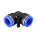 sourcing map Plastic Elbow Push to Connect Tube Fitting 12mm Tube OD Pneumatic Air Push Fit Lock Fitting Blue 5pcs - C & M Navigation Systems 