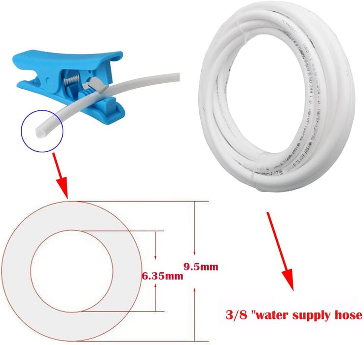 CESFONJER 16 PCS RO Water Filter Fitting, 3/8'' Push fit Connectors for Water Pipe, Push in to Connect Water Tube Fitting Set (Y+T+I+L Type Combo + Shut-Off Valve) - C & M Navigation Systems 