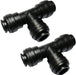 John Guest 12mm Push fit Equal tee **2 Pack** - C & M Navigation Systems 