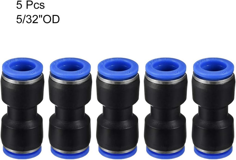 sourcing map Plastic Straight Union Push to Connect Tube Fittings 12mm OD Push Fit Lock Blue 5pcs - C & M Navigation Systems 