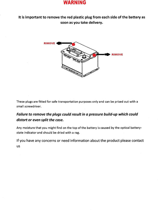 12V 105AH AUTOLITE LEISURE BATTERY FOR CARAVAN CAMPERVAN MOTORHOME DEEP CYCLE - C & M Navigation Systems 