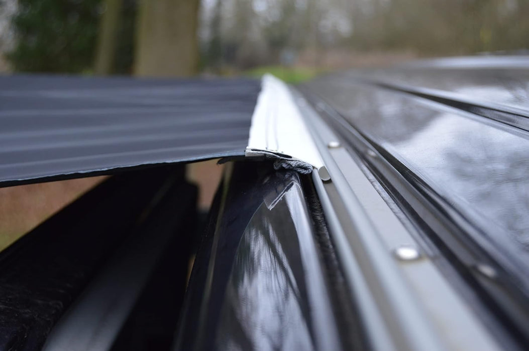 WILD EARTH SQUARE Sun Canopy Awning for Camper Vans, Van Conversions, Motorhomes or Caravans 240cm x 240cm DARK GREY - C & M Navigation Systems 