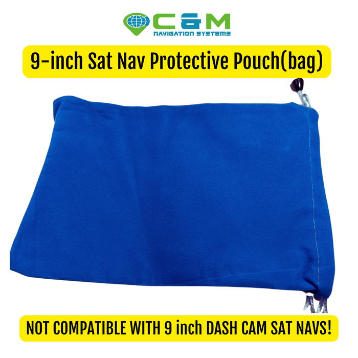 Protective Bag/Sleeve for 9-inch Sat Navs WITHOUT a built in DashCam