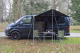 WILD EARTH SQUARE Sun Canopy Awning for Camper Vans, Van Conversions, Motorhomes or Caravans 240cm x 240cm DARK GREY - C & M Navigation Systems 