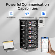 ECO-WORTHY 48V 100Ah Server Rack Battery (Cubix 100), 5.12kWh LiFePO4 with Bluetooth & Wi-Fi – 10 Year Warranty - C & M Navigation Systems 