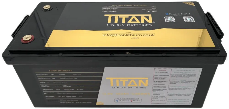 TITAN 460Ah 12V Lithium Leisure Battery – Mega-Capacity for Motorhome, Marine, Home Storage & Off-Grid - C & M Navigation Systems 