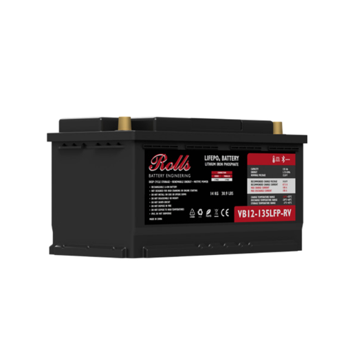 Rolls VB12-135LFP-RV - 135Ah Lithium Leisure Battery - C & M Navigation Systems 