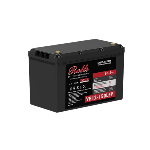 Rolls VB12-150LFP - 150Ah Lithium Leisure Battery - C & M Navigation Systems 