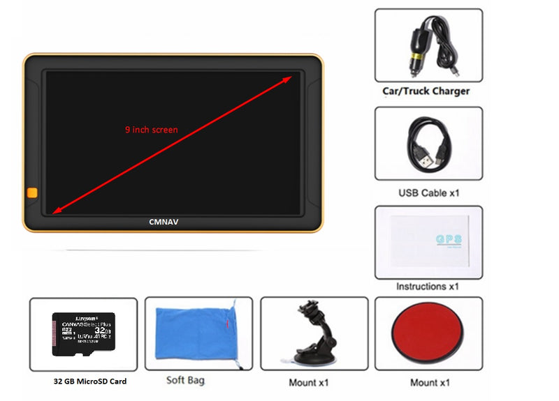 REFURBISHED 9-inch CMNAV PLUS Sat Nav (Camper and Trucker)