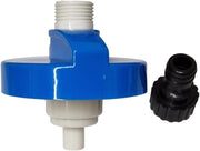Rheinland Motorhome Water Filler Cap with Hose Connector - Campervan & Caravan Accessories UK - Built in Overpressure Valve For The Cold Water System - 55mm Inlet with Water Cap Diameter: 7.9cm - C & M Navigation Systems 
