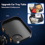 KDD Car Cup Holder Expander, 3-in-1 Cup Holder Adapter with Phone Holder & Detachable Car Food Tray - Compatible with Yeti/Hydro Flask, Road Trip Essentials - C & M Navigation Systems 