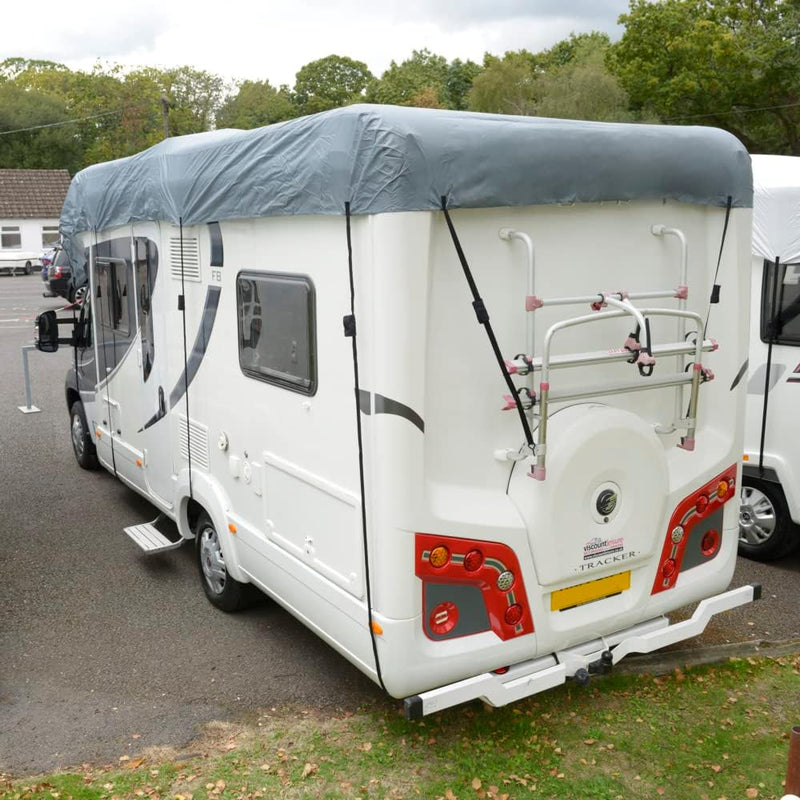 UK Custom Covers MTC913GREY Motorhome Top Roof Cover Waterproof Heavy Duty Grey - Sizes 5.7-8.5m (Select In Advert) - C & M Navigation Systems 