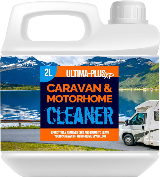 ULTIMA-PLUS XP Caravan and Motorhome Cleaner - Removes Algae, Black Streaks, Dirt, Grime and More - Easy to use Formula (2 Litres) - C & M Navigation Systems 