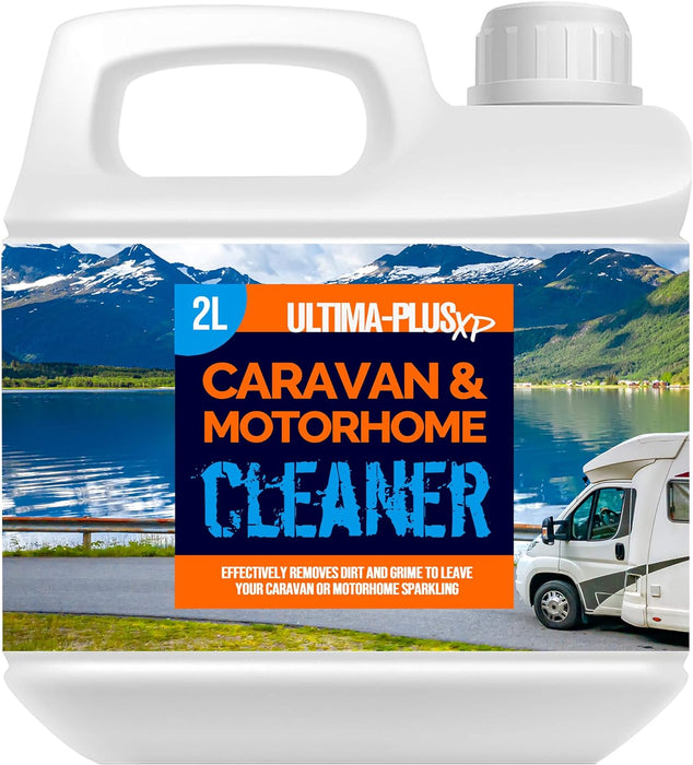 ULTIMA-PLUS XP Caravan and Motorhome Cleaner - Removes Algae, Black Streaks, Dirt, Grime and More - Easy to use Formula (2 Litres) - C & M Navigation Systems 