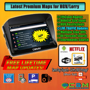 7" CMNAV TRAFFIC Truck with LIVE TRAFFIC (512mb RAM) - 2020 EU+UK Maps and Premium POI, Android WiFi, Netflix - C & M Navigation Systems 