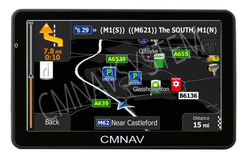 7" CMNAV STARTER Truck (128 RAM) - 2020 EU + UK Maps and Premium POIs - C & M Navigation Systems 