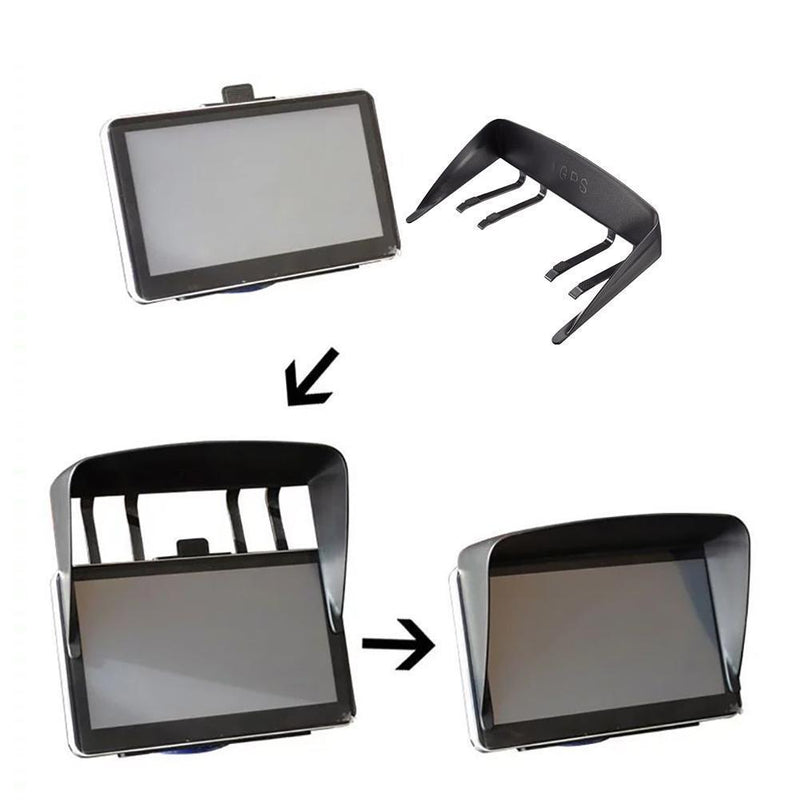 7 inch Sunshade Visor For Xgody, NozaTec, Floureon, Mediatek, Leshp Sat Navs - C & M Navigation Systems 